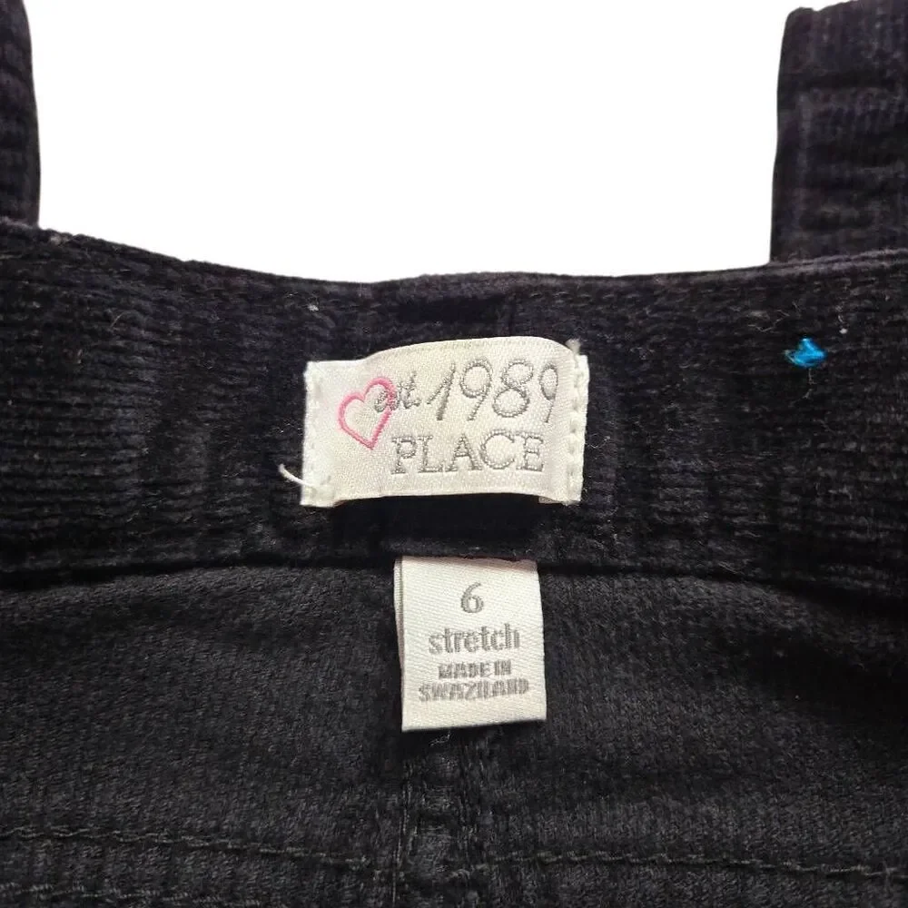 Children's Place black corduroy jeans 6